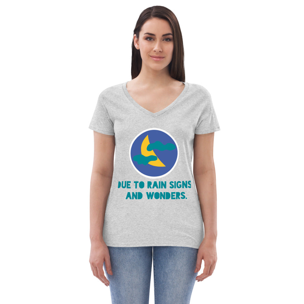 AJAK Women’s recycled v-neck t-shirt